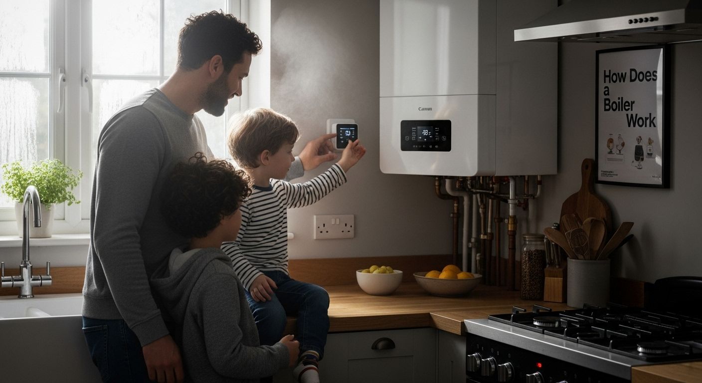 boiler heating family home