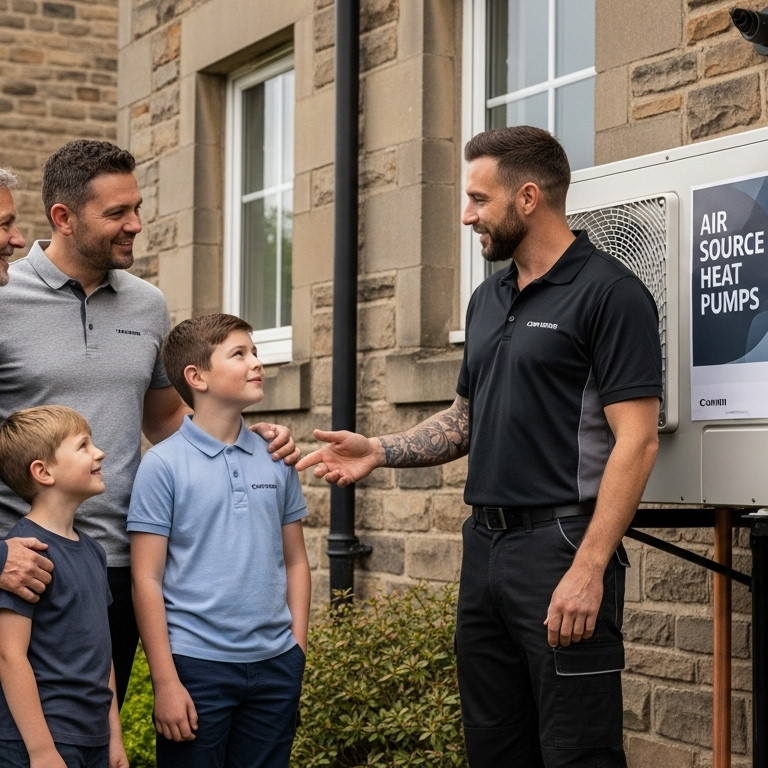 air source heat pump home