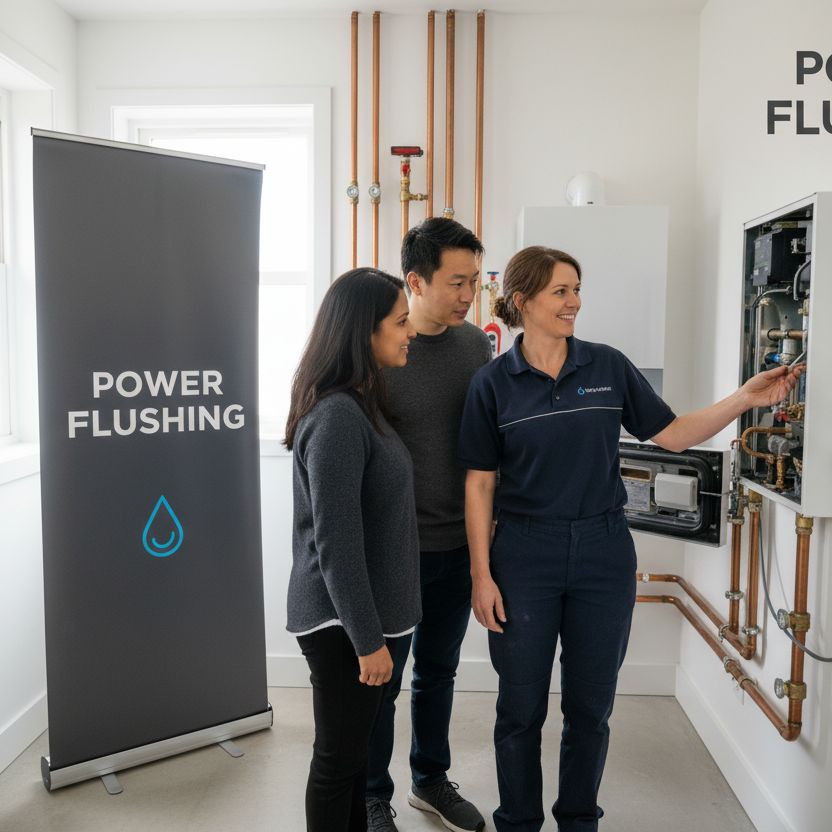 power flushing heating system