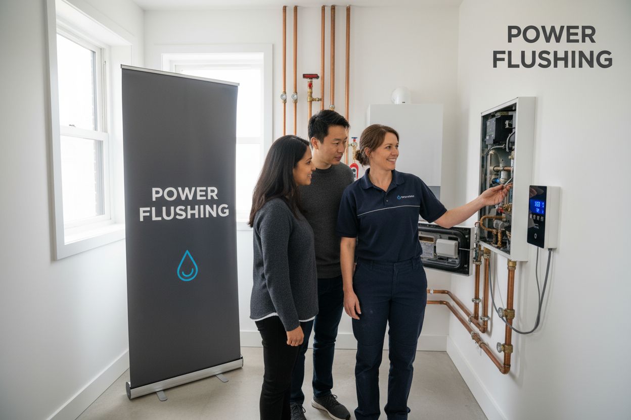 power flushing heating system