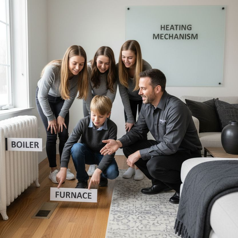 boiler vs furnace living room
